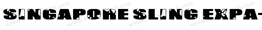Singapore Sling Expa字体转换